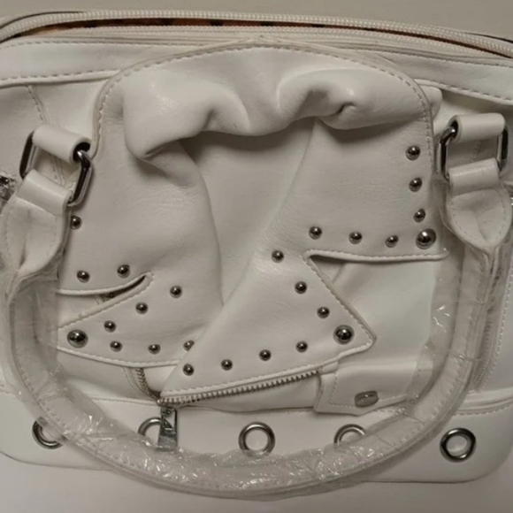 UNBRANDED Handbags - MOTORCYCLE JACKET SATCHEL